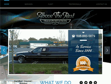 Tablet Screenshot of abovetheresttransportation.com